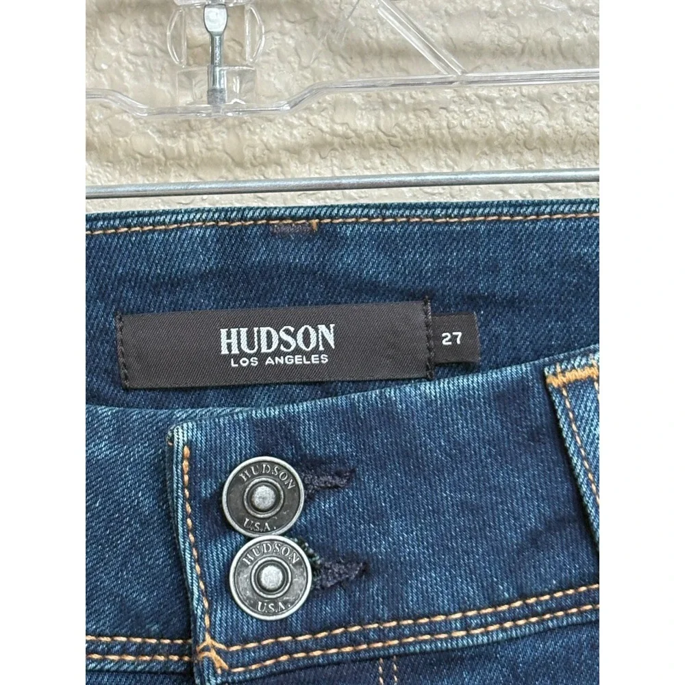 NWT Hudson Collin Midrise Skinny Jeans Obscurity Blue Denim Size 27 WM422DWF